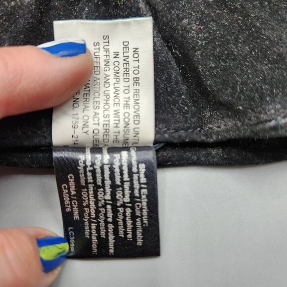 Perrin Paris Men's Black Leather Gloves Wrist Length Lined Lot of 2 M/L Fit - Picture 4 of 12